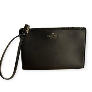 Like new-Kate Spade Black Wristlet Clutch
